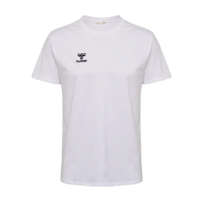 Immagine di hummel Go 2.0 Maglietta Sportiva da Uomo a Maniche Corte, per Fitness, Sport e Tempo Libero, in 100% Cotone Biologico, vestibilità Comoda, Tessuto Jersey Elasticizzato Girocollo