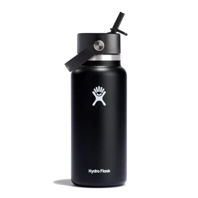Immagine di Hydro Flask Wide Mouth Borraccia da 946 ml (32 oz) Acciaio inossidabile con isolamento sottovuoto e coperchio a prova di perdite Black