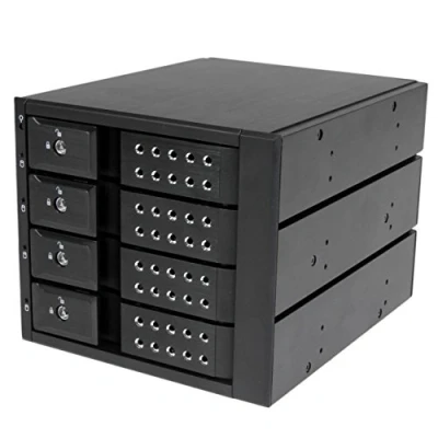 Immagine di Startech.com Sistema Backplane per Rack Hot Swap Portatili a 4 Bay Alloggiamenti con Ventola Hdd Sas ii / Sata iii 3,5&quot;, 6 Gbps