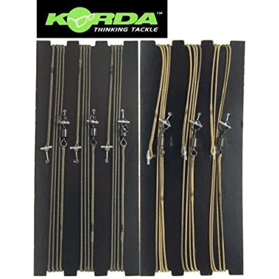 Immagine di Korda Leadcore Leaders Ring Swivel Weed Terminali carpfishing