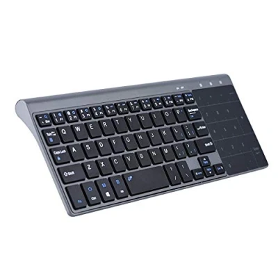 Immagine di PUSOKEI Tastiera Wireless Ultrasottile da 2,4 GHz con touchpad Intelligente, Portatile palmare, Universale, Adatta per PC/Notebook/TV Box