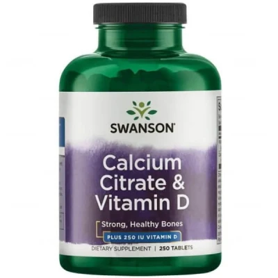 Immagine di Swanson calcio Citrato e vitamina D, con D3, 250 compresse