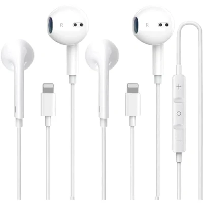 Immagine di Dairle 2 Auricolari con cavo, [MFi certificati] in ear Lightning compatibili iPhone 7/8/X/11/12/13/14 Ipad