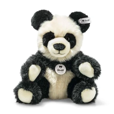 Immagine di Steiff peluche Manschli Panda, simpatico con occhi in plastica, per bambini, ragazzi e ragazze, 24 cm, bianco, 060021
