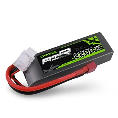 Immagine di OVONIC Batteria Lipo 3s 11.1V 50C 2200mAh con Deans Plug per RC Auto Barca Camion Heli Aereo Quadcopter Elicottero Multi Motore Hobby FAI DA TE