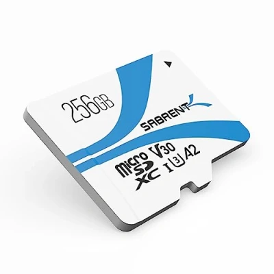 Immagine di SABRENT Micro SD 256GB v30, SDXC card UHS I A2, Scheda U3, con lettura fino a 100MB/S, per fotografi professionisti, video maker, vloggers video, Full HD (SD MQ30 256)