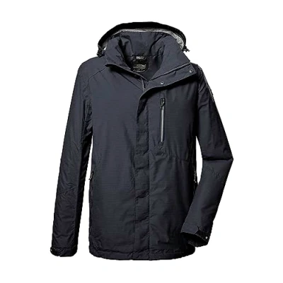 Immagine di killtec Uomo Giacca funzionale/giacca da esterno con cappuccio staccabile cerniera KOS 256 MN JCKT_CARLEB, dark navy, 4XL, 41364 000