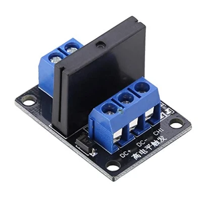 Immagine di Modulo di relè statico a 1 canale, 250 V, AC 2 A, con fusibile 5 V/12 modalità attivazione del segnale alto livello (12 V)