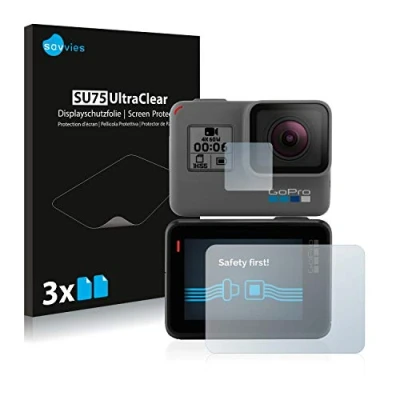Immagine di savvies (6 Pezzi Pellicola Protettiva per GoPro Hero 6 Black Protezione Schermo Trasparente