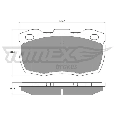 Immagine di TOMEX brakes TX 19 23 Kit pastiglie freno Assale anteriore Non predisposto per contatto segnalazione usura LAND ROVER: Defender SUV, Pick up