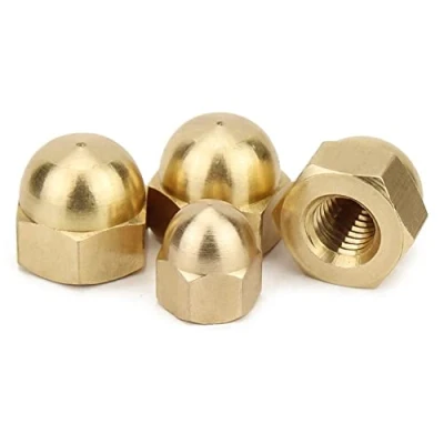 Immagine di CONPHERON Dadi in Ottone, Ciechi Ottone Tappo Copri Bulloni Cupola Dado M5, 20 Pezzi