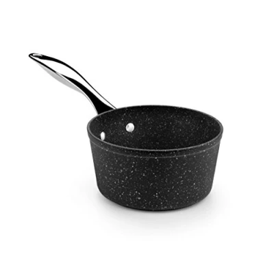 Immagine di Monix Mineral Casseruola 16 cm in alluminio forgiato antiaderente, tipo pietra, senza PFOA, adatta ad induzione