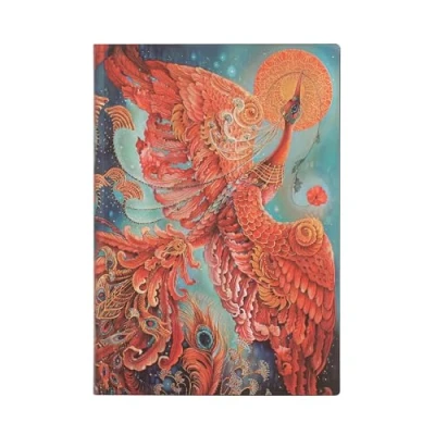 Immagine di Paperblanks Uccello di Fuoco Flexi a copertina morbida Midi Righe: softcover, 100 gsm, ribbon marker, memento pouch, book edge printing, no closure