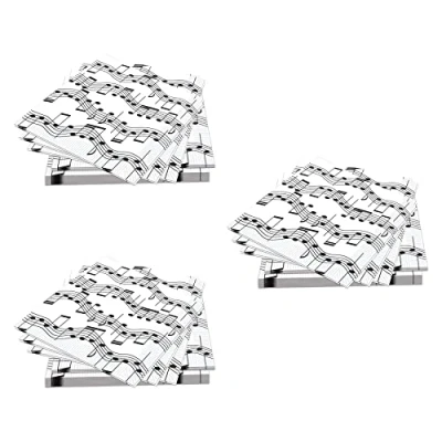 Immagine di Beistle S58113AZ3 Tovaglioli di carta, 48 pezzi, colore: Bianco/Nero