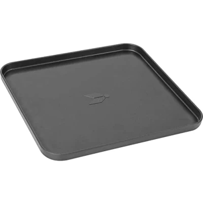 Immagine di Brunner 0708027N Devil Plancha Flat, Piastra Grill per Stufe a Gas Cartuccia, Superficie Liscia Antiaderente 25,5X24,4X2,2 Cm e Peso 620 G
