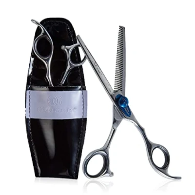 Immagine di Olivia Garden Xtreme 6.0&quot; 35 denti Sfoltitrice Europea Forbici per Mano Destra Manico Ergonomico, Tensione Regolabile, Perfette Sfoltire e Testurizzare