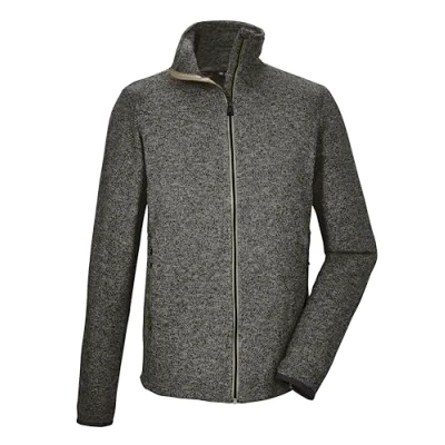 Immagine di killtec Uomo Giacca in pile lavorata a maglia/giacca con colletto rialzato KOS 328 MN FLX JCKT, green anthracite, XL, 41327 000
