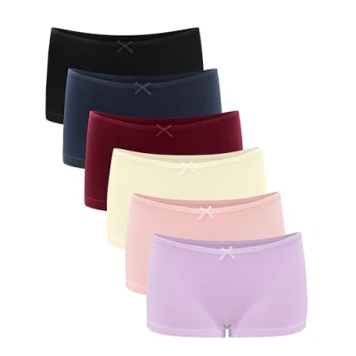 Immagine di Libella® Culotte Donna in Cotone Naturale (Pacco da 6) Mutande Slip Confortevoli Intimo di Base,multicolore9 M