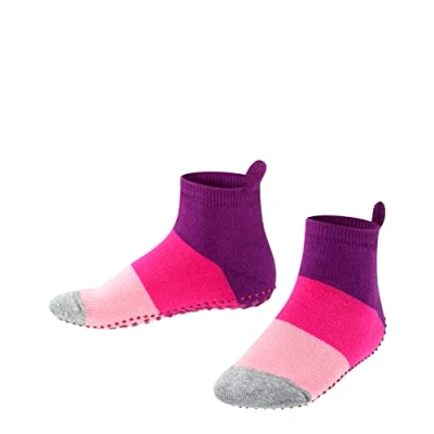 Immagine di Falke Colour Block Homepads Calze per bambini, Taglia: 19 22, Crocus (6962)
