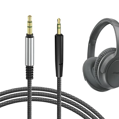 Immagine di GEEKRIA QuickFit Audio Cavo Compatibile con Bose SoundTrue Around Ear II, AE2, SoundTrue, SoundLink On Ear, II Cavo, 2.5mm Stereo Sostitutivo (1.2 m)