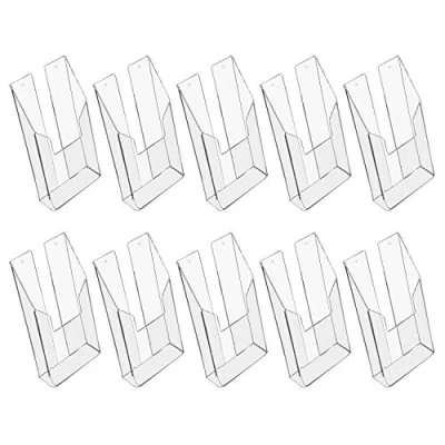 Immagine di HMF 46841 Espositore da parete in acrilico, 10 pezzi, DIN A6 verticale, trasparente