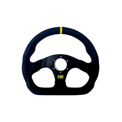 Immagine di OMP ompod/1990/NN superquadro Volante con 3 raggi e pelle bordo, colore: nero