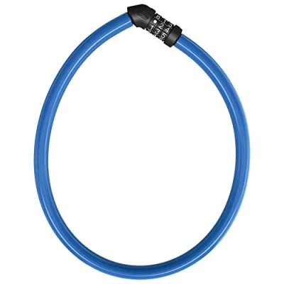 Immagine di ABUS 4408C Lucchetto a Cavo Combinazione in Acciaio con Rivestimento Plastica Livello di Sicurezza 2 Colore Nero