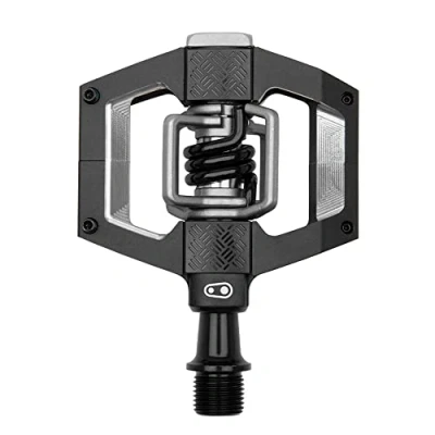 Immagine di Crankbrothers Mallet Trail mountain bike pedali Nero/Nero Primavera MTB Enduro XC Optimized Platform Sistema Clip in Coppia di per (tacchetti inclusi)