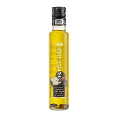 Immagine di Casa Rinaldi Condimento Alimentare &quot;I Testimoni&quot; con Olio Extra Vergine di Oliva al Tartufo Nero, Sapore Intenso e Fruttato, Bottiglia da 250ml
