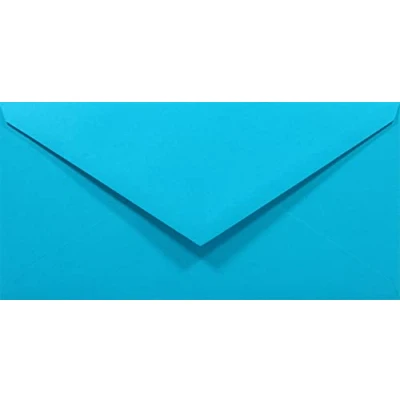 Immagine di Netuno 50 buste per lettere colorate lunghe blu azzurro formato DL 110 x 220 mm Rainbow 80g americaneper biglietti auguri partecipazioni inviti matrimonio compleanno