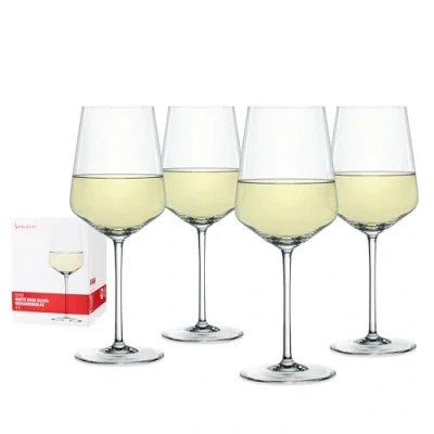 Immagine di Spiegelau &amp; Nachtmann 4670182 Set di 4 Bicchieri da Vino Bianco in Cristallo, 440 ml, Colore: Trasparente