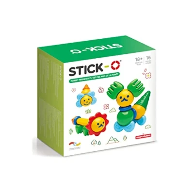 Immagine di Stick O Forest Friends 16 piece Magnetic Building Blocks Toy. Preschool STEM Learning Made By Magformers For Younger Children. Chunky Design.