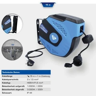 Immagine di Enrollacables automático, 15 + 1 m