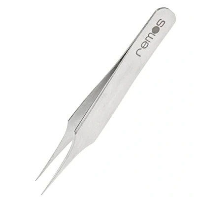 Immagine di REMOS Mini Pinzetta per schegge in acciaio inossidabile punta extra fine 6 cm