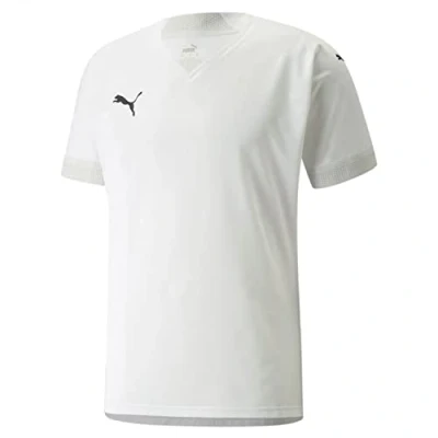 Immagine di Puma Teamfinal Fussball Tshirt basic, Uomo, Taglia: Small, white nimbus cloud