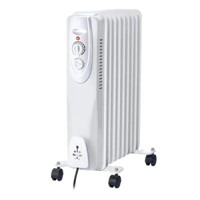 Immagine di Radiatore ad olio, 9 elementi, 2000W. Bianco