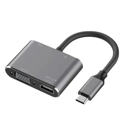 Immagine di Xingdianfu adattatore USB C a HDMI VGA, HUB 4k VGA 3.0 Power Delivery PD porta di ricarica
