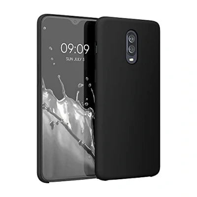 Immagine di kwmobile Cover per OnePlus 6T Custodia Back Case Smartphone in Silicone TPU Protezione Gommata nero