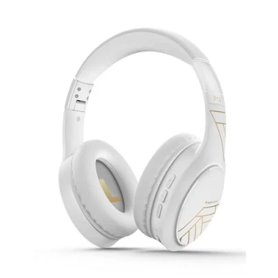 Immagine di PowerLocus Cuffie Bluetooth, Over Ear con 60 ore di riproduzione, 3 modalità EQ, Wireless Pieghevoli, Microfono, Hi Fi Bassi Profondi per Viaggio/Android/Corso Online