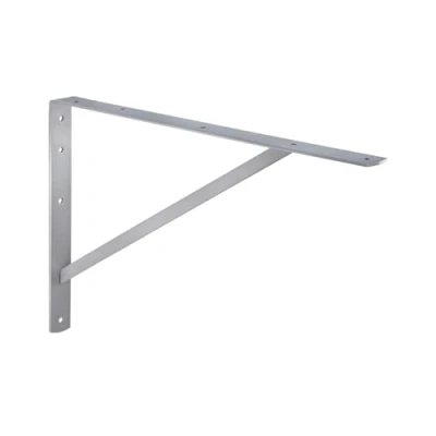 Immagine di Console per carichi pesanti Gedotec 1 pezzo Supporto da parete Atena Profondità 400 mm Trasporto pesante argento Capacità di carico 300 kg Reggimensola in acciaio massiccio