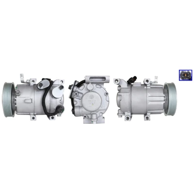 Immagine di LUCAS ACP01144 Compressore Aria Condizionata PAG 46 YF R 134a, 1234yf con guarnizioni