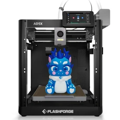 Immagine di FLASHFORGE AD5X Stampante 3D,Stampanti 3D Multicolore con IFS,Stampa ad alta Velocità Massima 600mm/s 4 Colori,Livellamento Automatico,Estrusore Diretto 300C,per PLA CF,PETG CF,220 * 220 220mm