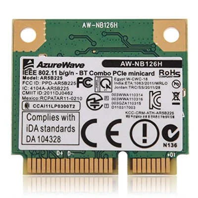 Immagine di VBESTLIFE 2.4G Bluetooth WiFi 2 in 1 Scheda Wireless per Mini Slot PCI E Dell/ASUS/Toshiba/
