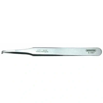 Immagine di Bernstein Tools for Electronics 5 067 Pinzetta SMD 12 SA Piatte, piegate 45 120 mm
