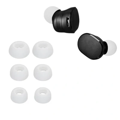 Immagine di kwmobile 6x Auricolari di ricambio compatibile con JBL Tune 130 NC TWS Gommini sostitutivi in Silicone 3 Misure bianco