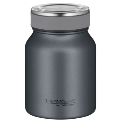 Immagine di THERMOcafé by THERMOS TC Food Jar Graphite grigio opaco 0,50 l, contenitore termico a doppia parete, in acciaio inox, prova di perdite, lavabile lavastoviglie, per ufficio e viaggio