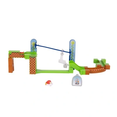Immagine di Sonic The Hedgehog Go Racers Playset Knuckles Adventure Fun Track e lanciatore ad alta velocità