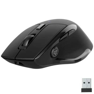 Immagine di JLab JBuds mouse wireless da collegare tramite Bluetooth o USB, ergonomico per più dispositivi, computer portatile/telefono/tablet/mac/windows, ricaricabile