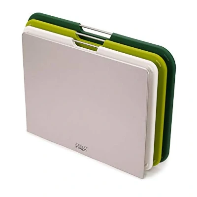 Immagine di Joseph 3 piece cutting board set with holder Nest Boards Large Green