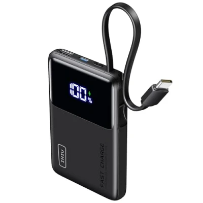 Immagine di INIU Power Bank, 10000mAh 22.5W Ricarica Rapida Powerbank con Cavo USB C Integrati, In&amp;Out PD3.0 QC4.0 Caricatore Portatile per iPhone 15 14 13 12 Pro Max Mini Plus Samsung Huawei iPad etc
